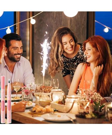 Thin Eyebrow Pencil - 2 Fork Tip Eye Brow Pencils for Women Sweatproof - Long Lasting Make up Realistic Eye Makeup for Outdoor Event Dinner Pochy 01# - Buy Online on GoSupps.com