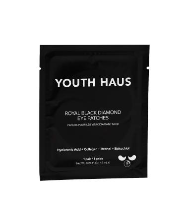 Skin Gym Youth Haus Royal Black Diamond Eye Mask - Anti Aging Depuffing & Wrinkle Treatment - 5 Count - Buy Online on GoSupps.com