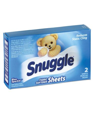 Snuggle 2979929 Vend-Design Fabric Softener Sheets Blue Sparkle 2 Sheets/Box 100 Boxes/Carton