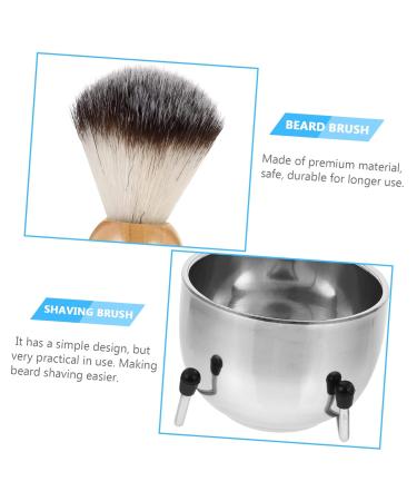 Buy Hemoton Men's Shaving Set - Stainless Steel Brush Rack Soap Bowl & Razor Stand for Perfect Grooming | International Shipping Available - Buy Online on GoSupps.com