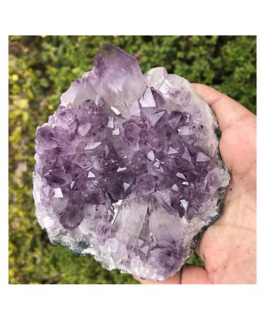 Amethyst 0.45kg Large Natural Amethyst Crystal Cluster Quartz Stone ZJGIDTEM
