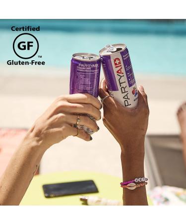 Partyaid Rehab Blend - Feel Good Tonight & Tomorrow | 5-HTP, B-Complex, Milk Thistle, Caffeine-Free, 12 Fl Oz Can - Buy Online on GoSupps.com