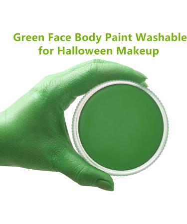 Go Ho Light Green Face & Body Paint Makeup - Professional Water-Based Creamy to Gel Palette for Cosplay, SFX, Costumes, Festivals - 25g - Buy Online on GoSupps.com