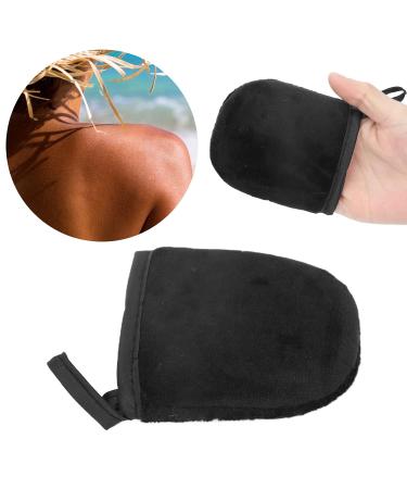 Self Tanning Mitt Applicator - Flocking Tanning Mitts & Gloves for Sunless Tanner | Black Self Tan Lotion Essentials - Buy Online on GoSupps.com