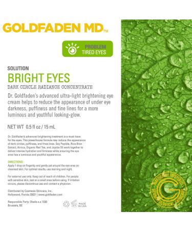 GOLDFADEN MD Duo Kit: Bright Eyes & Doctor's Scrub - Radiant Skin 2 Piece Set | International Shipping Available - Buy Online on GoSupps.com