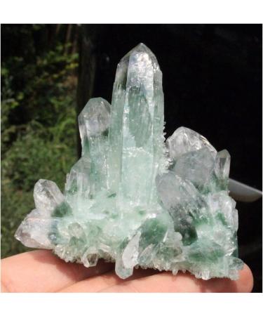 New Find Natural Beautiful Green Tibetan Quartz Crystal Cluster Specimen ERTEYIN - Buy Online on GoSupps.com