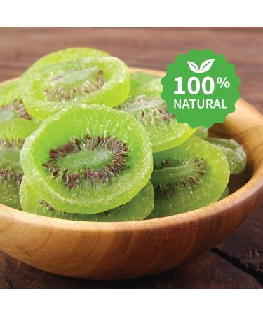 Dried Kiwi Fruit Slices - 1lb | Dehydrated Kiwi Slices, All-Natural & Non-GMO | Lightly Sweetened Kiwifruit - 16oz - Buy Online on GoSupps.com