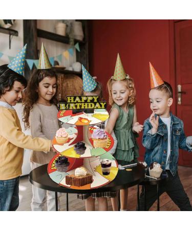 Cartoon Yellow Cupcake Stands for Kids Birthday Party Supplies - Buy Online on GoSupps.com