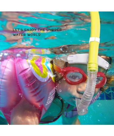 Uniswim Kids Snorkel with Rotate Function - Yellow | Child Training Swimming Front Snorkel for Boys and Girls - Buy Online on GoSupps.com