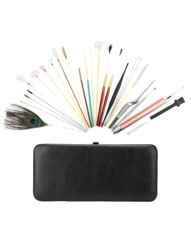 Double Ended Ear Wax Removal Tool Set - 23 Classic Black Ear Picks for Ear Care and Protection - Buy Online on GoSupps.com