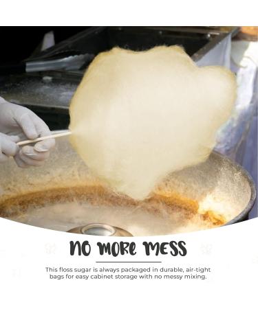 Baking Beauty Premium Apricot Flavour Floss Sugar for Cotton Candy - 800g Bulk Pack | Natural Ingredients for Perfect Cotton Candy | Ideal for Every Occasion - Buy Online on GoSupps.com
