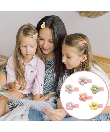 12pcs Sweet Flower Baby Hair Clips - Multi-Color Girl Hair Accessories - Buy Online on GoSupps.com