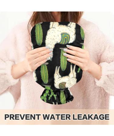 Buy Cute Llama & Cactus Heat Bottle | 1L BPA-Free Warm-Up Bag for Pain Relief & Therapy - Buy Online on GoSupps.com
