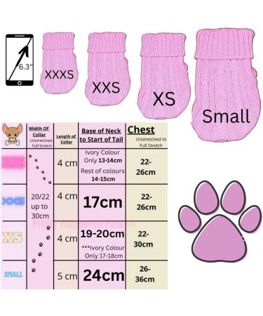 Chihuahua Clothes Puppy Dog Coat Knit Jumper Cosy Teacup Smaller Breeds XXXS Tiny Toy Miniature Dogs (XXXS RED) 3XS (Pack of 1) - RED - Buy Online on GoSupps.com