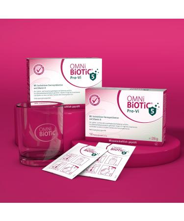 Omni Biotic Pro-VI 5 | 30 Portions | 10 Billion Probiotics Daily | Powder with Vitamin D | Vegetarian Friendly | Supports Intestinal Flora - Buy Online on GoSupps.com