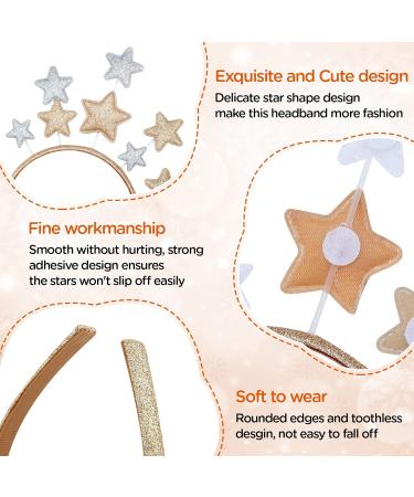 Greoer Children Star Headband Cute New Year Headbands for Women and Girls Stylish Glitter Star Headband Children's Christmas Hair Accessories for Christmas New Year Party Birthday Daily Decor - Buy Online on GoSupps.com