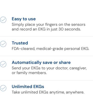 KardiaMobile 6-Lead EKG Monitor - Detect AFib & Arrhythmias - Instant Results - FSAHSA Eligible - Buy Online on GoSupps.com