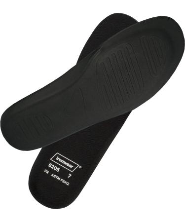 Ironwear 6205 Puncture Resistant Insoles for All Kind of Footwear (Pair) (Black  9) 9 Black