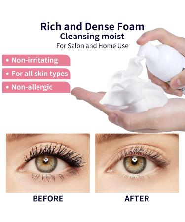 150ml Eyelash Extension Cleanser Kit | Kioooki Lash Shampoo with USB Mini Fan Brush & Makeup Remover Pad - Portable & Efficient Care for Lash Extensions - Buy Online on GoSupps.com