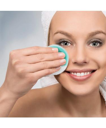Minkissy 12th Reusable Cotton Cleaning Pads - Eco-Friendly Face Makeup Remover & Finger Cleaning Tool - Round Green - Buy Online on GoSupps.com