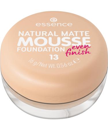 Essence Natural Matte Mousse Foundation No. 13 Nude Matting Covering Express Result matt vegan oil -free without perfume without alcohol 1 Pack (15g) 15 g (1 Pack) 13 warm porcelain - Buy Online on GoSupps.com