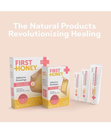Manuka Honey Ointment + Adhesive Bandages Bundle | Antibiotic-Free Medical Grade for Burns, Cuts, Scrapes & Wound Care - Buy Online on GoSupps.com