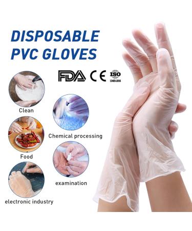 Unigloves Unicare Clear Vinyl GS0064-A Examination Gloves - Box of 100 (Large) - Buy Online on GoSupps.com