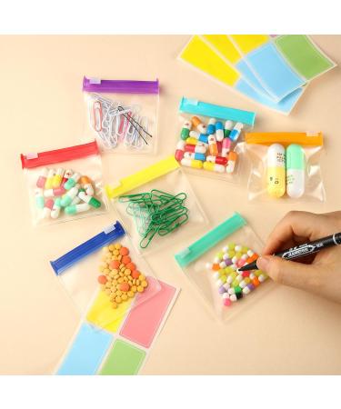 39 Pcs Zippered Pill Pouches for Travel | Reusable Small Pill Organizer Bags + Stickers for Medicine Organization - Buy Online on GoSupps.com