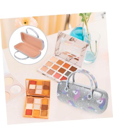 Buy PartyKindom 2pcs Portable Glasses Case - Chic Flocking Travel Protective Cover | Silver 16.00X7.00X4.00CM | International Shipping Available - Buy Online on GoSupps.com
