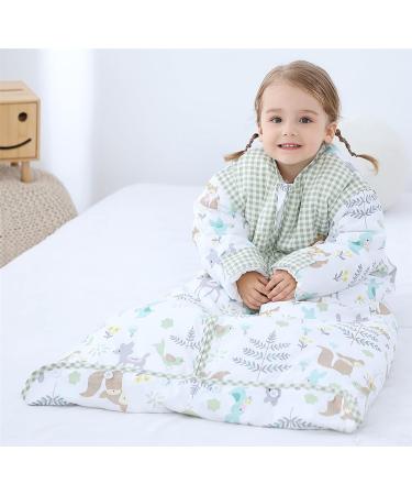 Chilsuessy Toddler Sleeping Bag 2.5 Tog/Dream Forest 120cm - Winter Wearable Blanket for Kids, Adjustable Length, Removable Sleeves - Boys Girls 3-6 Years - Buy Online on GoSupps.com