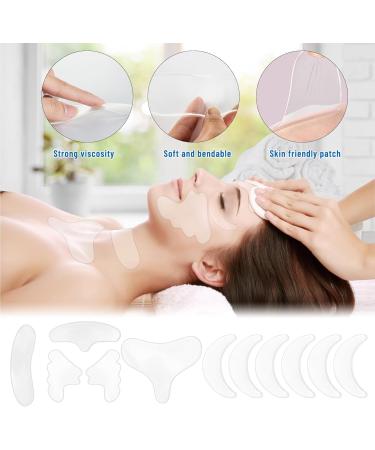11 Pieces Reusable Silicone Face Patches Silicone Face Lifting Patches Silicone Patches Forehead Face Pad Set for Wrinkles for Wrinkles Smoothing Anti-Ageing Halloween Christmas Valentine's Day Gift - Buy Online on GoSupps.com