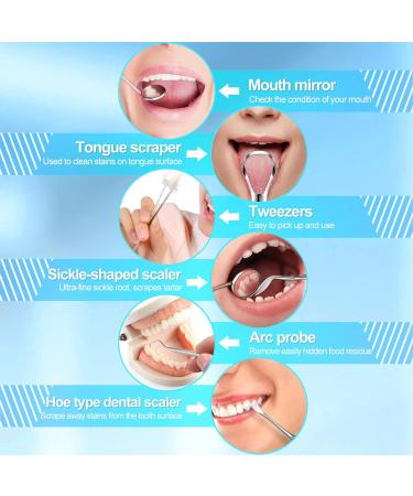 Soodyoow Tartar Remover Set | 6-Piece Dental Care Kit for People & Pets | Double-Headed Instruments & Dental Tissue for Ultimate Mouth Hygiene - Buy Online on GoSupps.com