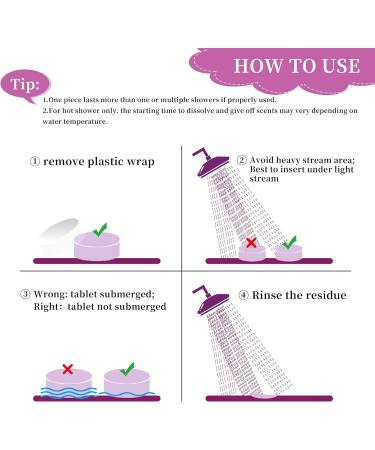 6-Pack Shower Steamers - Self Care Spa Bombs with Essential Oils for Relaxation - Lavender, Chamomile, Vanilla, Cherry, Lily, Jasmine - Perfect Gifts for Women and Men - Buy Online on GoSupps.com