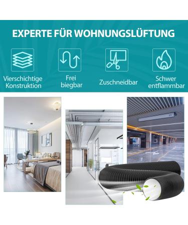 HG Power Exhaust Hose 75mm x 5m - Flexible PVC Aluminum Tube for Ventilation & Exhaust - Sound Insulated & Heat Resistant Air Valve Hose - 3-Inch Diameter - Ideal for International Shipping - Buy Online on GoSupps.com