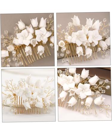 Mikinona Bridal Hair Comb Bridal Headpieces Bridal Hair Accessories Wedding Headpiece Hair Accessories for Women Wedding Hair Comb Flower Hair Accessories Headpiece for Women Comb Headpiece - Buy Online on GoSupps.com