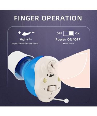 Rechargeable Tumin Digital Hearing Aids for Seniors & Adults - Invisible Completely-in-Canal Mini Earbuds with Noise Cancelling - Portable Hearing Amplifier for Hearing Loss - Buy Online on GoSupps.com