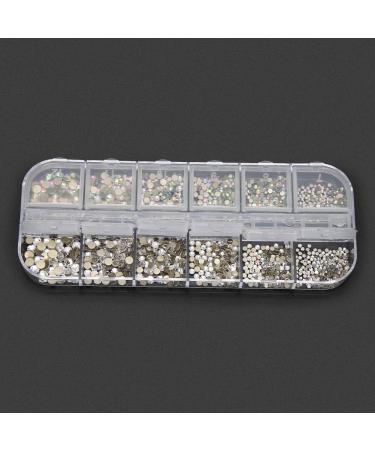 Nail Art Rhinestones ANGGREK Nail Art AB Crystal Rhinestones Colorful Flatback Glass Nail Decoration DIY Manicure Accessory(1#) - Buy Online on GoSupps.com