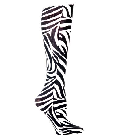 Celeste Stein Therapeutic Compression Socks  Flow Zebra  15-20 mmhg  1  Pair