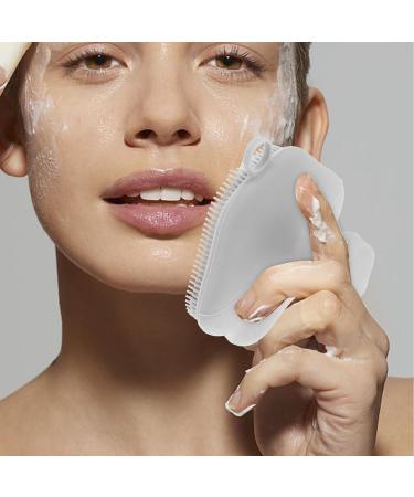 FOMIYES Silicone Face Scrubber Soft Facial Cleansing Brush Manual Exfoliator Brush with Suction Cup Deep Cleaning Tool for Skin Care - Buy Online on GoSupps.com