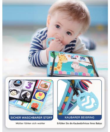 Dcsioike Baby Toys for 0-9 Months | Montessori Fabric Books with Mirror | Foldable Hanging Gifts for Newborn Girls - Buy Online on GoSupps.com