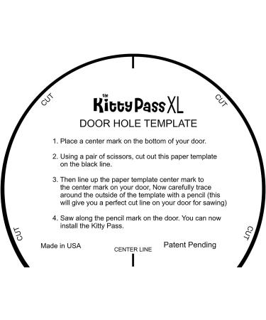 The Kitty Pass XL Interior Cat Door - Hidden Litter Box Access for Large Cats - Buy Online on GoSupps.com