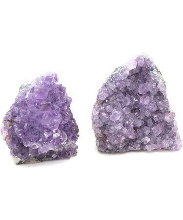 1PC 200-300g Natural Uruguayan Geode Amethyst Cluster Quartz Specimen Irregular Purple Gravel Ore Home Decoration Stone Mineral Specimen 50-80mm-200g-300g Amethyst - Buy Online on GoSupps.com