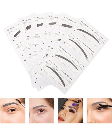 TEHAUX Pochoirs Sourcils Jetables 6 Pi ces Papier Maquillage Sourcils Femmes D butantes Autocollants Pr cision Beaut Usage Quotidien - Buy Online on GoSupps.com