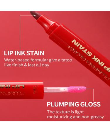 LIP LIP - 3ml dual-headed lipstick for precision glossy combo with moisturizing formula beauty makeup kit for girls women wife sister friends cosplay use super - Buy Online on GoSupps.com