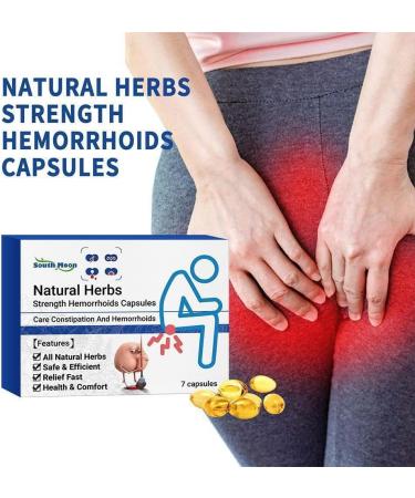 DIZHIGE Heca Natural Herbal Hemorrhoid Capsules - Rapid Treatment Suppositories - 7pcs/1Box (2box) - Buy Online on GoSupps.com