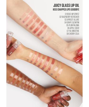 Kaja Juicy Glass Lip Plumping Oil - Hydrating Vegan Lip Gloss with Vitamin Tree Fruit Oil for a Plumped Lightweight Finish | 05 Plum Paloma | Cruelty-Free - Buy Online on GoSupps.com
