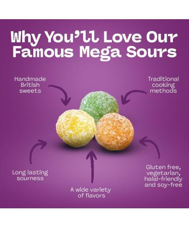 Barnetts Sweets Mega Sour Candy Fruits Fruit m lang (104g) - Buy Online on GoSupps.com