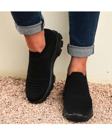 Rytejfes Women s Running Shoes - Fitness & Gym Sneakers Slip-On Stylish Red & White for Health Volleyball Work - Size 37 EU Black - Buy Online on GoSupps.com