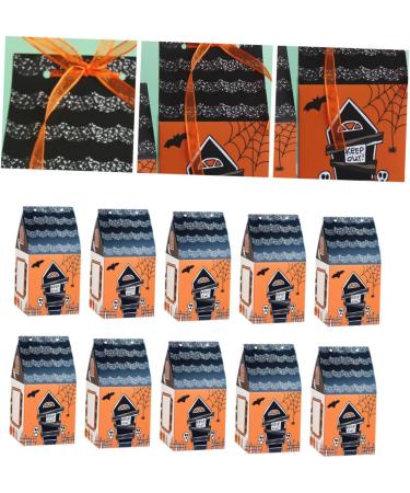 jojofuny 50pcs Box Halloween House Packing Box Halloween Cake Case Dessert Biscuit Box Child 16.5X8.5X8.5CM Assorted Color - Buy Online on GoSupps.com