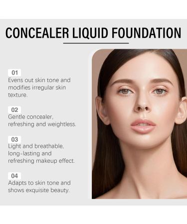 Color Matching Foundation Liquid Concealer Foundation | 1.76oz Color Changing Mature Skin Foundation Hydrating Liquid Base Makeup BB Cream Sunscreen For Pe Types - Buy Online on GoSupps.com
